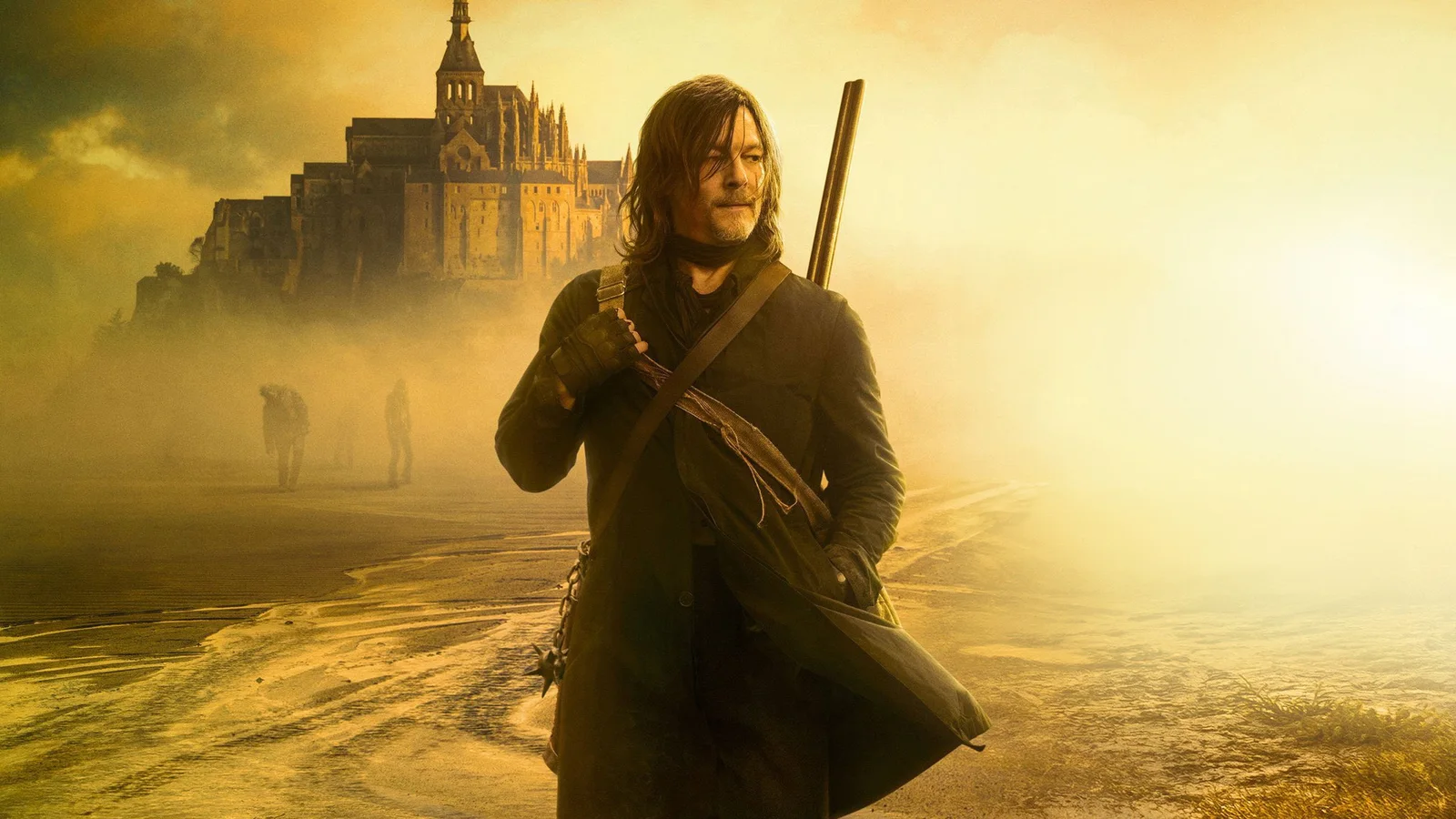 Daryl Dixon vor dem Mont-Saint-Michel