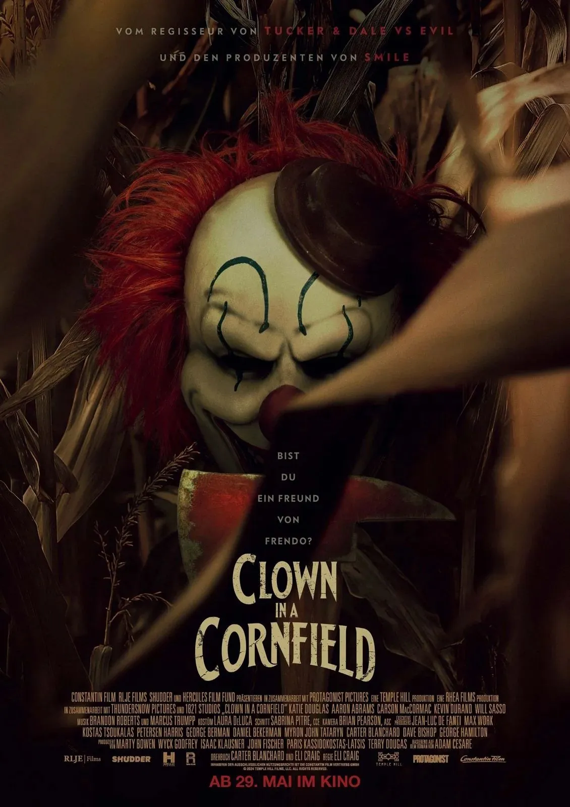 Clown in a Cornfield